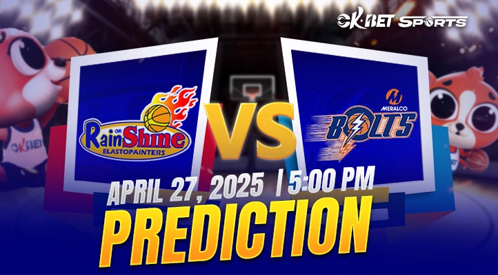 two logo of pba team between rain or shine vs meralco